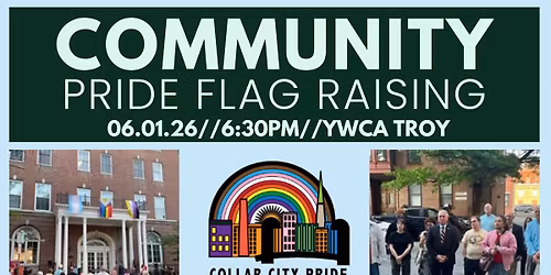 Troy Community Pride Flag Raising