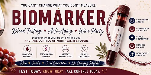 Biomarker- Blood-testing- Anti-aging- Wine Party 