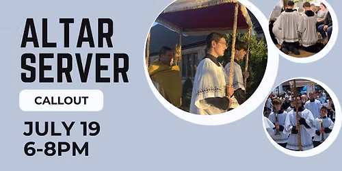 Altar Server Training