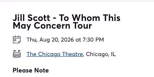 Jill Scott Chicago Tickets