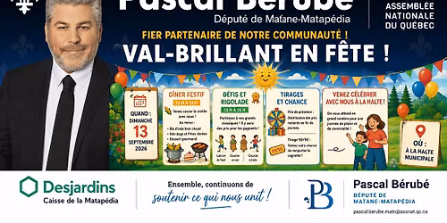 13 septembre 2026 - Val-Brillant en f\u00eate \u00e0 la halte routi\u00e8re !