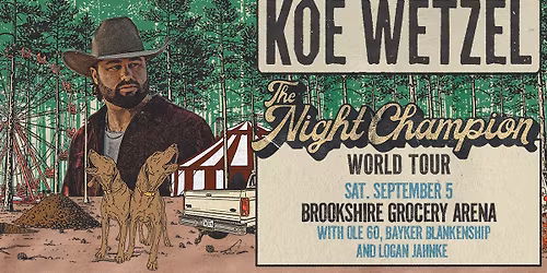 Koe Wetzel The Night Champion World Tour