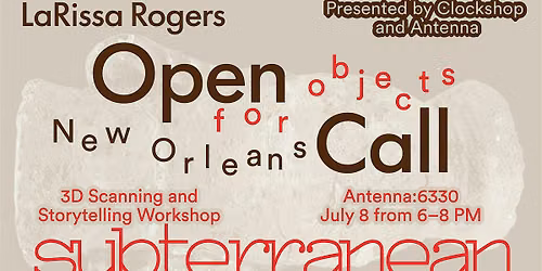 Subterranean Convergence: 3D-Scanning and Storytelling Workshops