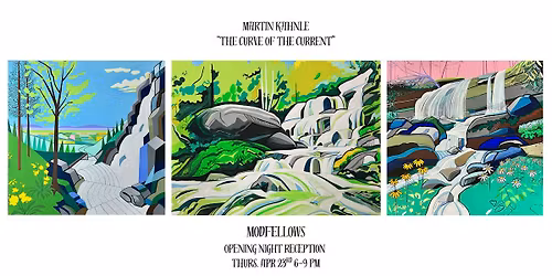 Modfellows presents "The Curve of the Current" by painter Martin Kahnle