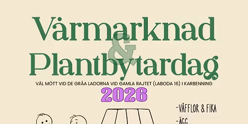 Plantbytardag och v\u00e5rmarknad 