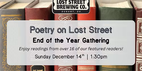 Poetry on Lost Street: End of the Year Gathering