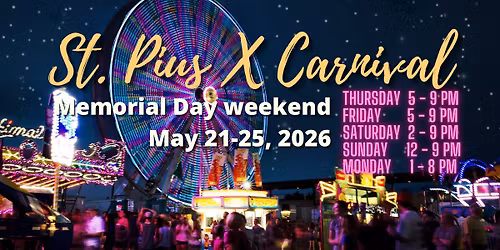 St. Pius X Norfolk 2026 Memorial Day Carnival