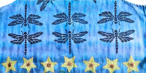 Mark Making on Fabric Demonstration - Ruth Cowen