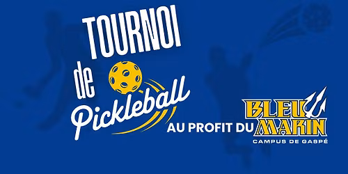 Tournoi de pickleball au profit du Bleu Marin