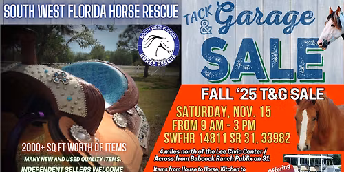 Tack & Garage Sale @ SWFHR