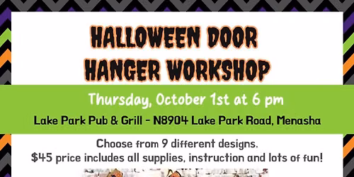  Halloween Door Hanger Workshop 