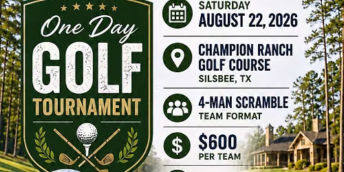 Benefit 4 Man Scramble Golf Tournament - Steve Martin