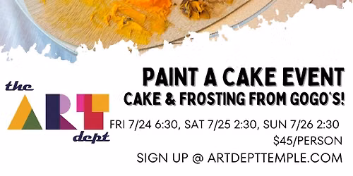 Paint a Cake!  Cake & Frosting from Gogo's Treatery