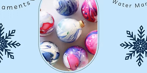 Water Marbled Ornaments: Family Friendly