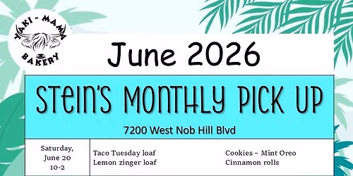 Stein's Monthly Pick Up - JUNE