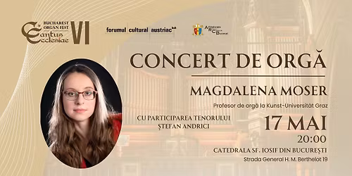 Concert de org\u0103 - Magdalena Moser