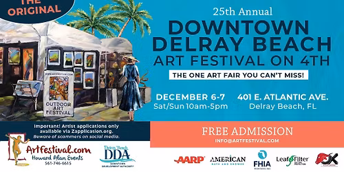 25th Annual Downtown Delray Beach Art Festival on 4th