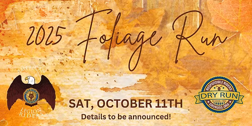 8th Annual American Legion Riders Foliage Run