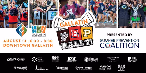 Gallatin Pep Rally presented by Sumner Prevention Coalition