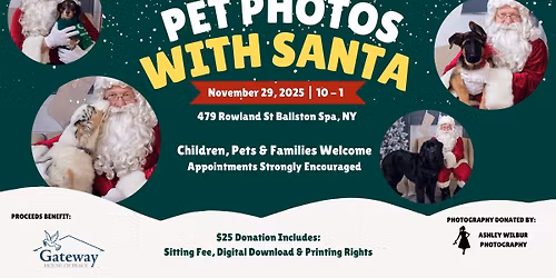 Pet Photos with Santa