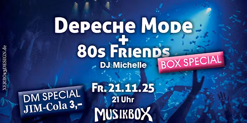 FR 21.11. | DEPECHE MODE + 80s FRIENDS w\/ DJ MICHELLE