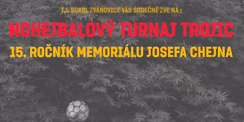 15. ro\u010dn\u00edk Memori\u00e1lu Josefa Chejna - TURNAJ TROJIC