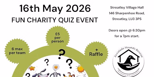 Fun Charity Quiz Night - May 2026
