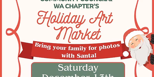 THWA Chapter Holiday Art Market & Pictures with Santa!