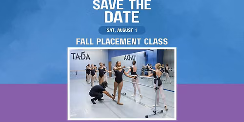TADA Fall Placement Classes