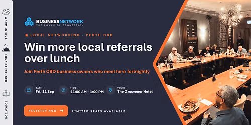 D32 Business Networking - Perth CBD - Fri 11 Sep