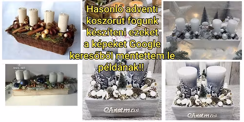 Adventi koszor\u00fa k\u00e9sz\u00edt\u00e9s 