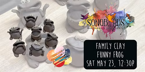 Family Clay Party at Songbirds- Funny Frog