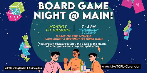Adult Board Game Night @ Main Library!