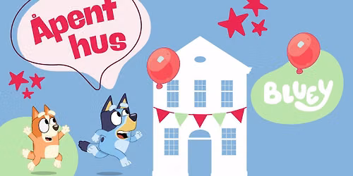 \u00c5pent hus med Bluey 