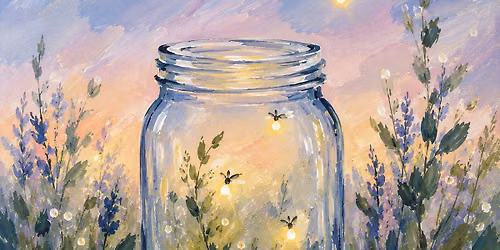 Fireflies in a Jar Acrylic Painting Class