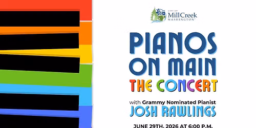 Pianos on Main: The Concert, featuring Grammy-nominated pianist Josh Rawlings