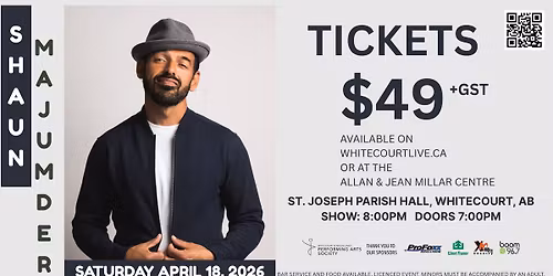 Shaun Majumder Live in Whitecourt