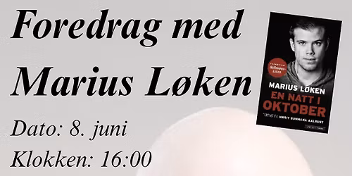 Foredrag med Marius L\u00f8ken