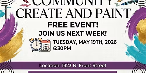 Creative Wellness and Skills Workshop- Community Create and Paint