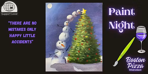 10th December 2024 Paint Night -Boston Pizza, Waterdown