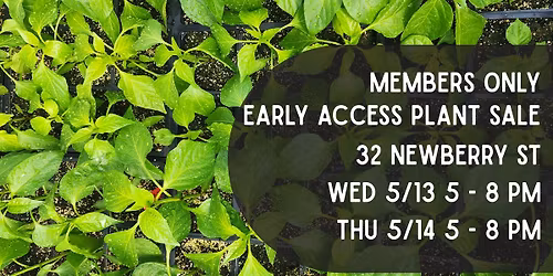 MEMBERS ONLY: Early Access Plant Sale - Day 1
