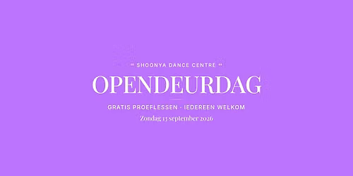 Shoonya Opendeurdag | Gratis Dans Proeflessen