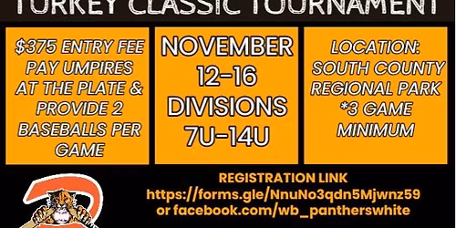 West Boca Panthers Turkey Classic