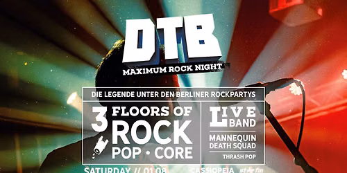 DTB Maximum Rock Night mit Liveband: Mannequin Death Squad