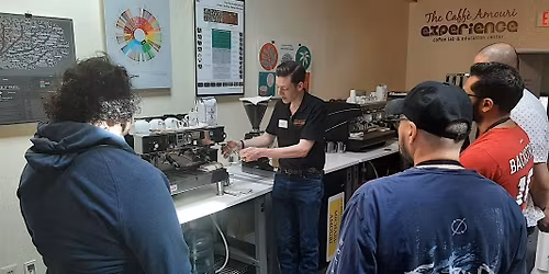 Milk Steaming and Latte Art at Caffe Amouri's Coffee Lab \/Education Center