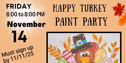 Happy Turkey Paint Party