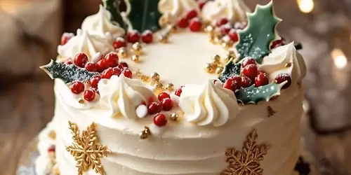Elegant Christmas Cake Decorating