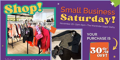 Small Business Saturday at The Wardrobe Upper Darby