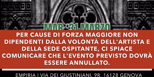 BLACK SABBATH NIGHT A GENOVA