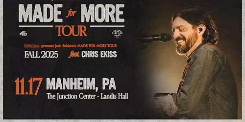 Josh Baldwin \u2013 Made For More Tour | Live at The Junction Center